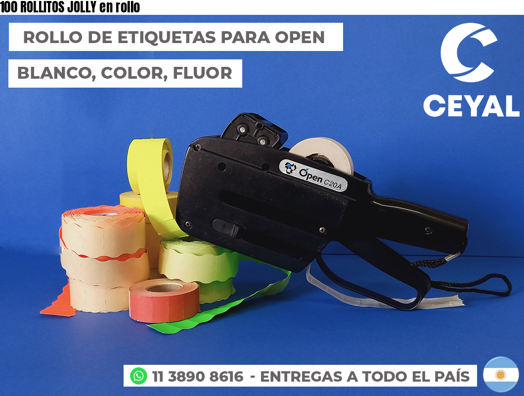 100 ROLLITOS JOLLY en rollo