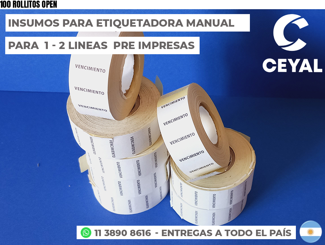 100 ROLLITOS OPEN