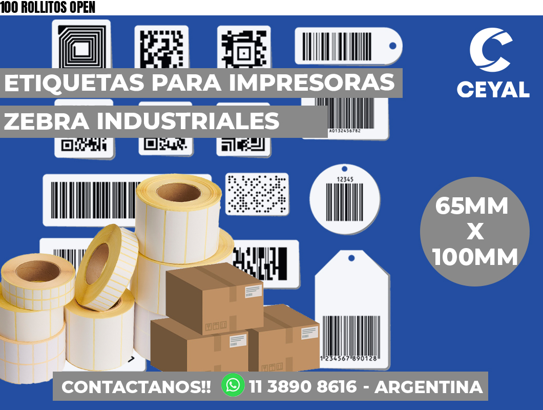 100 ROLLITOS OPEN