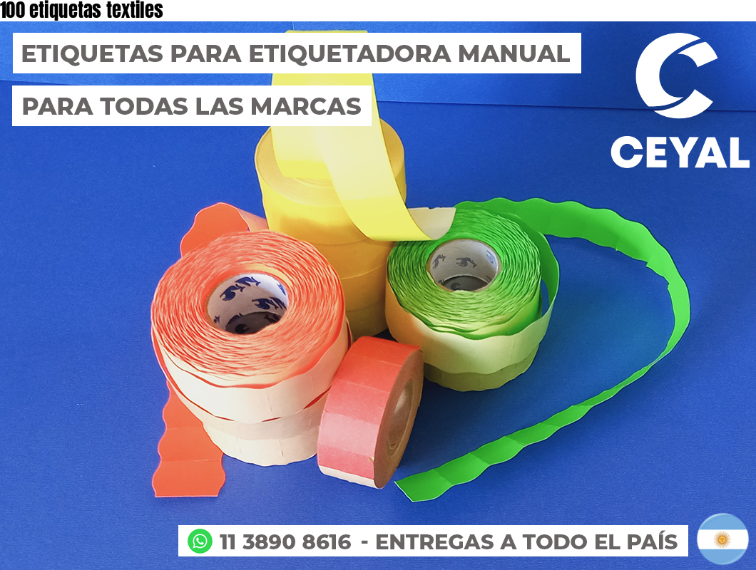 100 etiquetas textiles