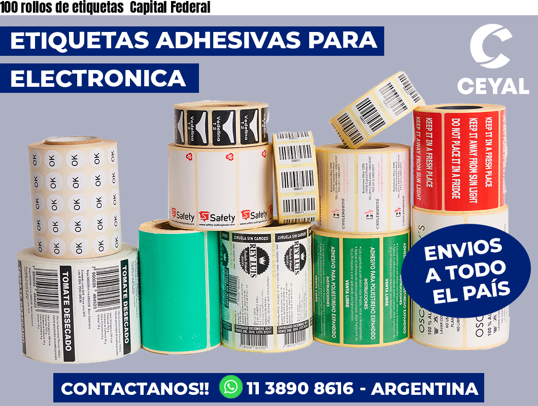 100 rollos de etiquetas  Capital Federal