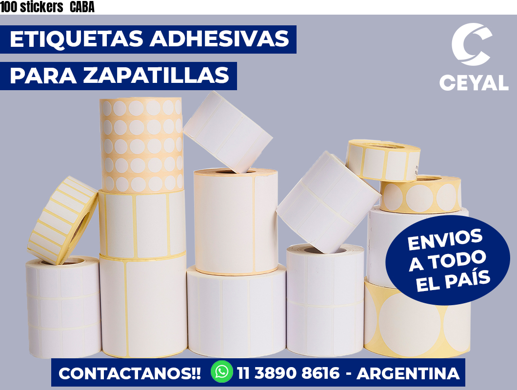 100 stickers  CABA