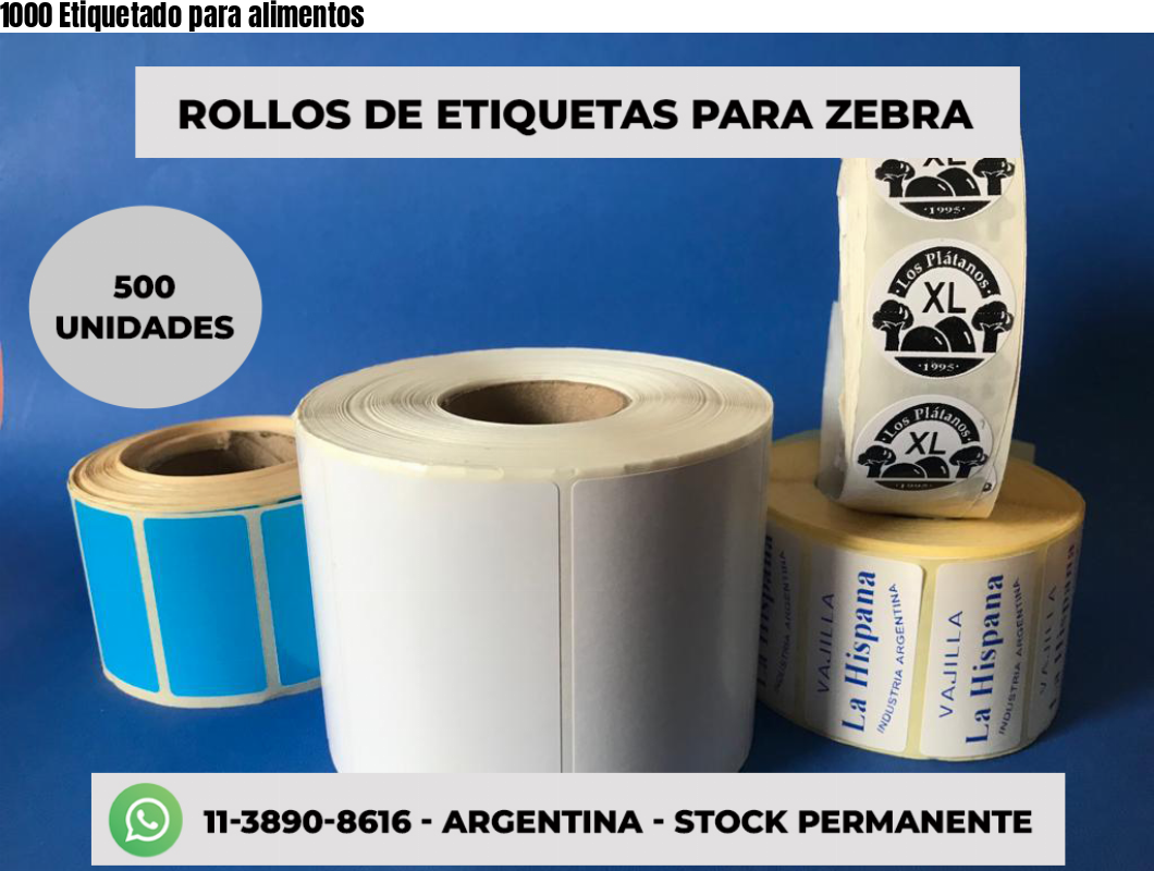 1000 Etiquetado para alimentos