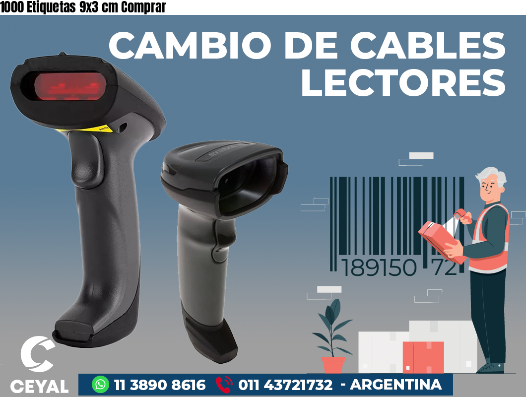 1000 Etiquetas 9x3 cm Comprar