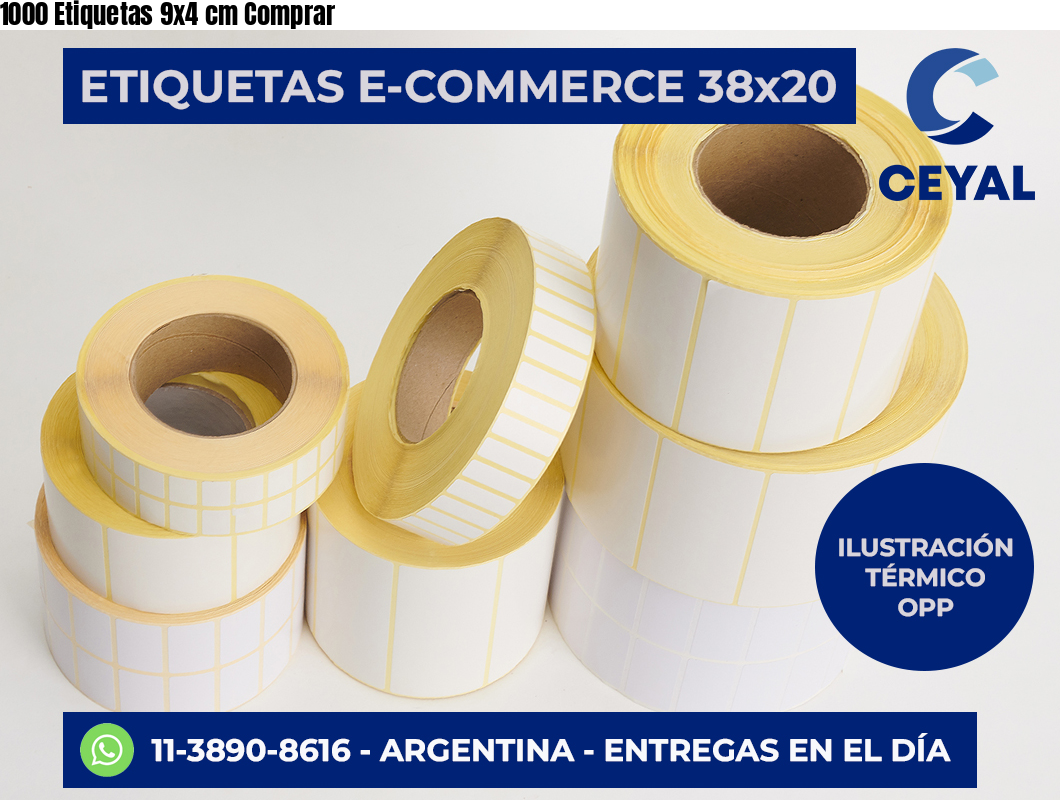 1000 Etiquetas 9×4 cm Comprar