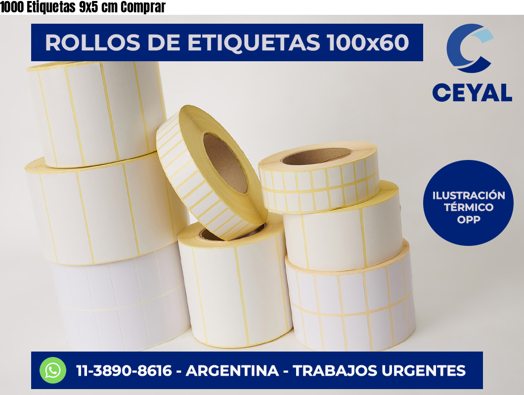 1000 Etiquetas 9×5 cm Comprar