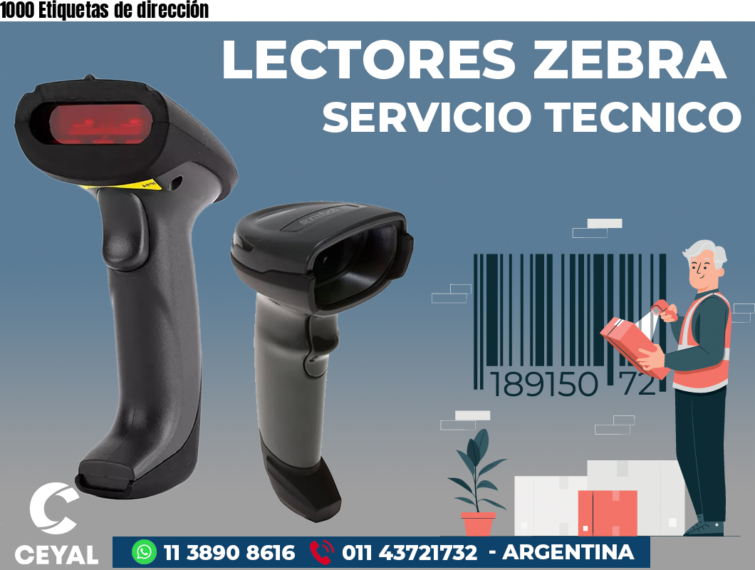 1000 Etiquetas de dirección