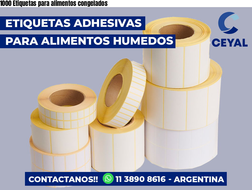 1000 Etiquetas para alimentos congelados