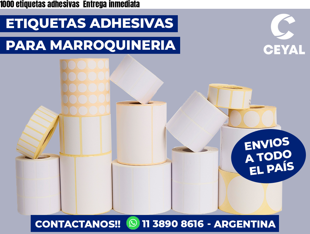 1000 etiquetas adhesivas  Entrega inmediata