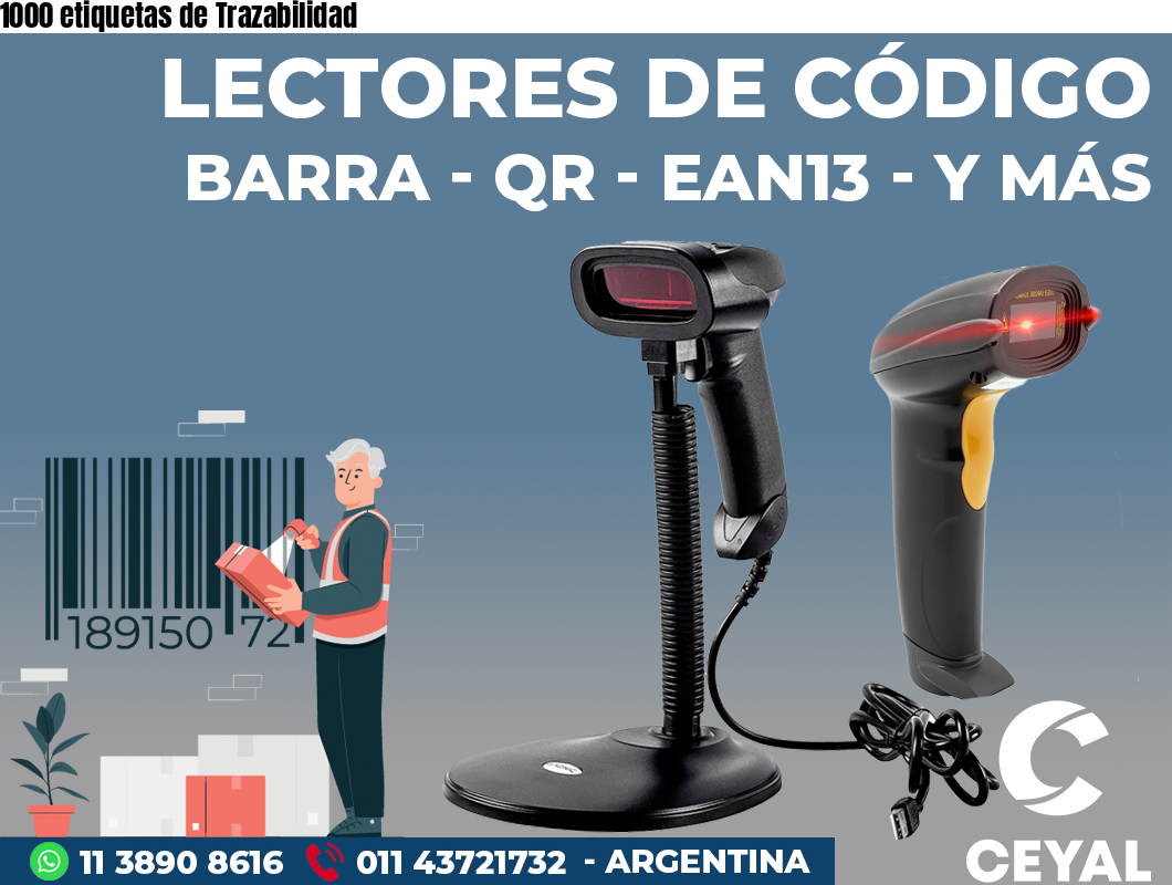 1000 etiquetas de Trazabilidad
