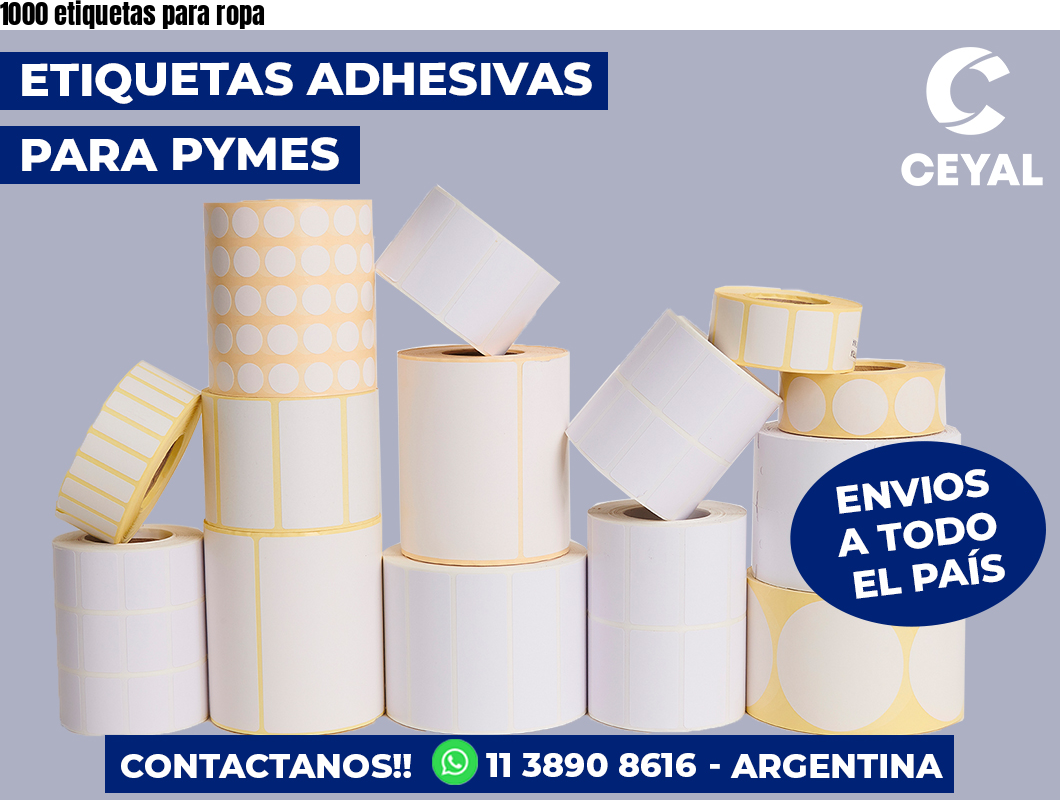 1000 etiquetas para ropa