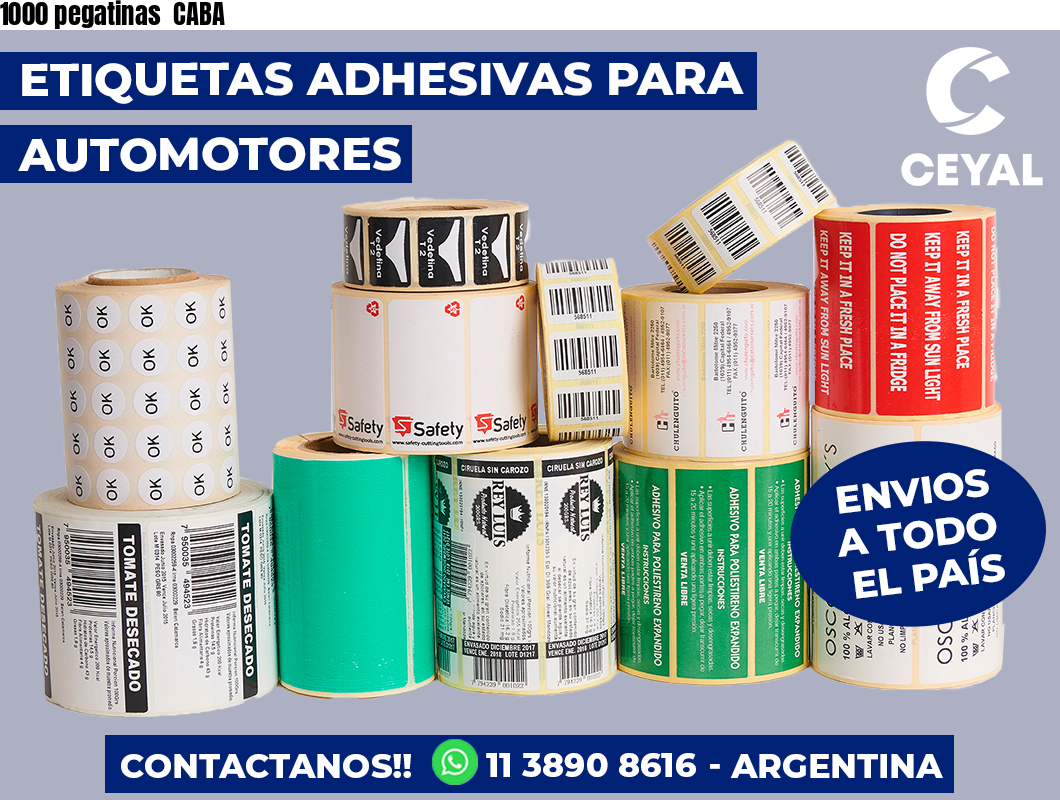 1000 pegatinas  CABA