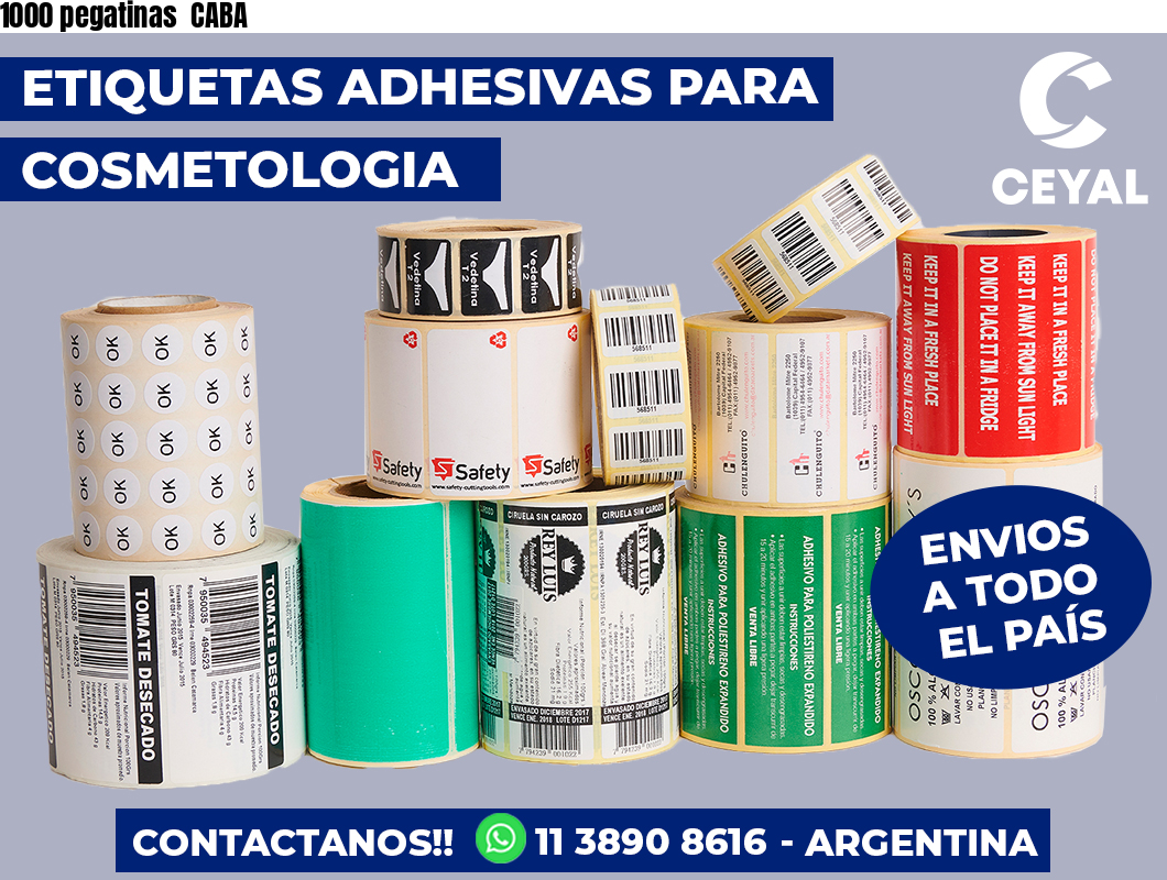 1000 pegatinas  CABA
