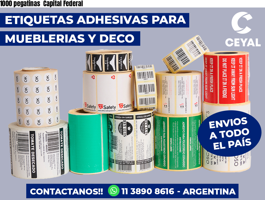 1000 pegatinas  Capital Federal