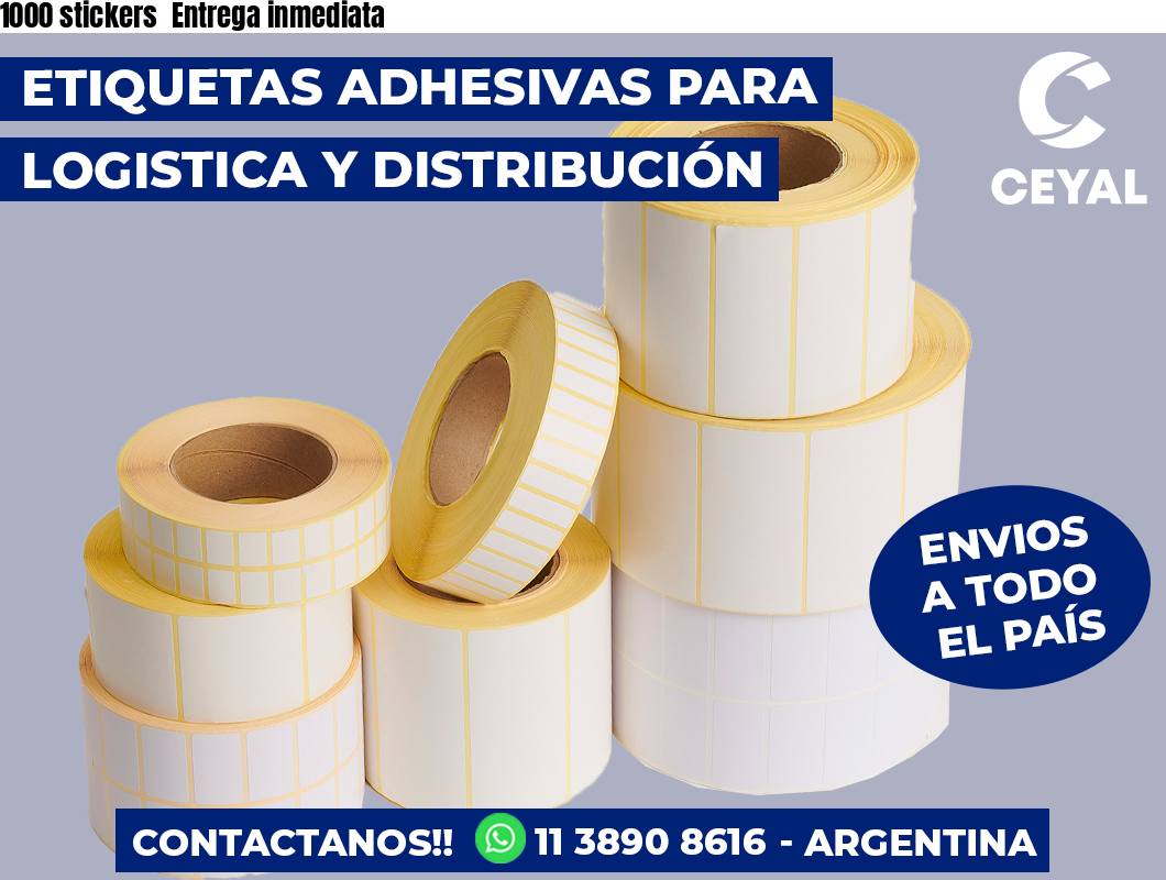 1000 stickers Entrega inmediata