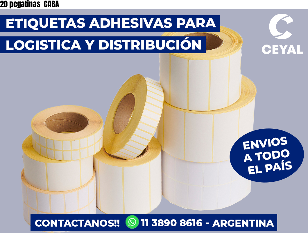20 pegatinas  CABA