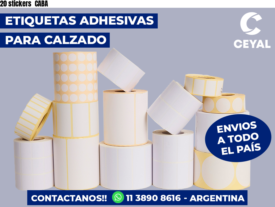 20 stickers  CABA