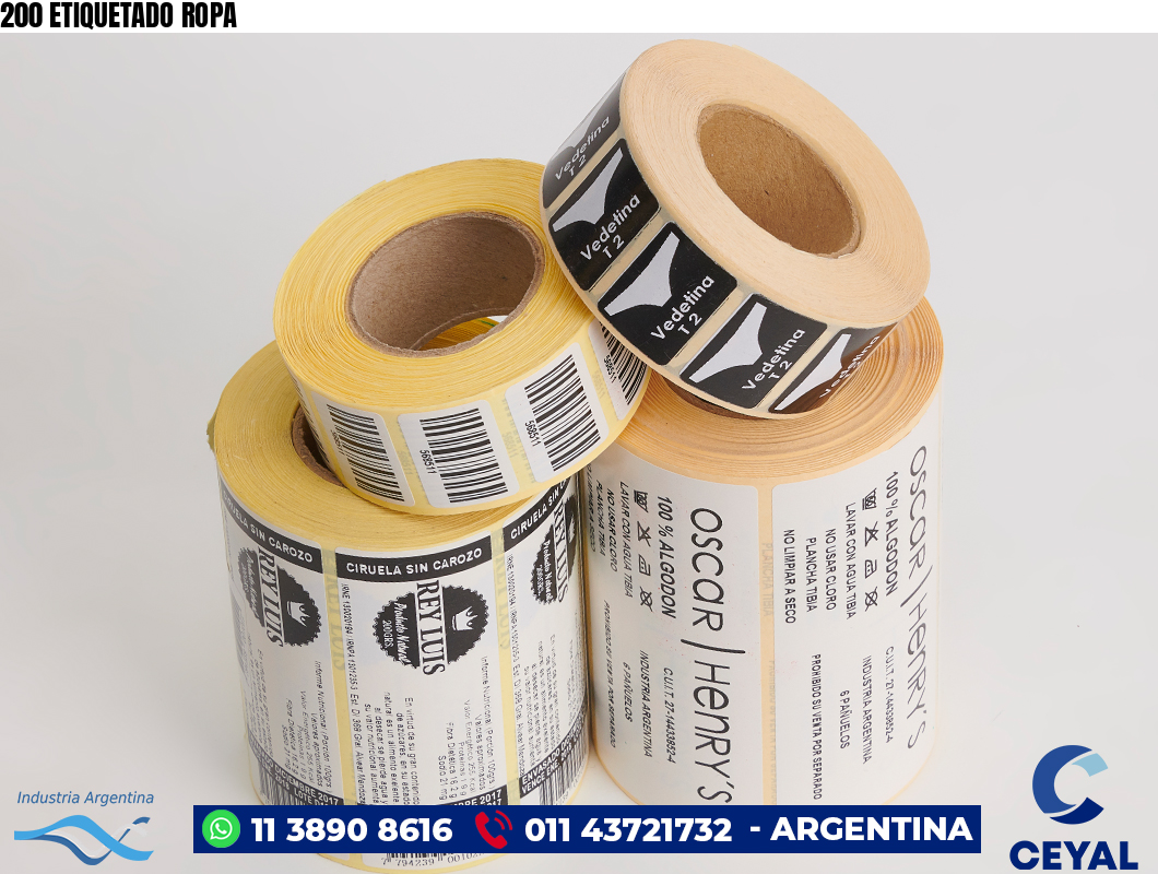 200 ETIQUETADO ROPA