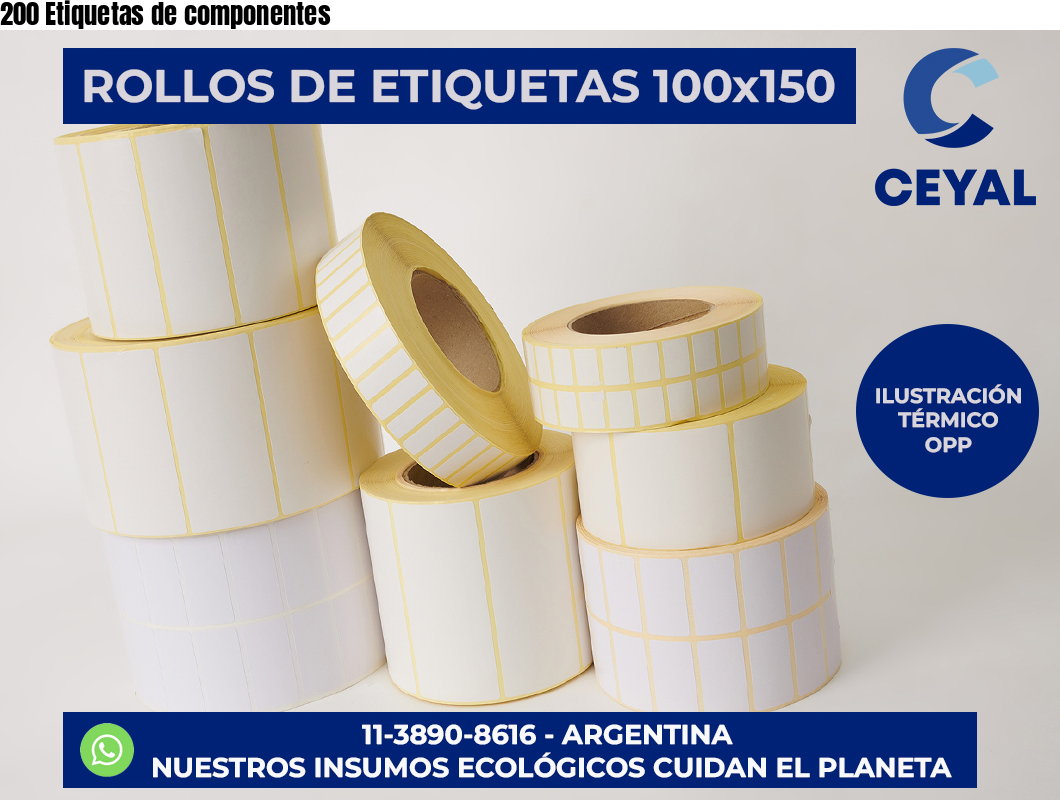 200 Etiquetas de componentes