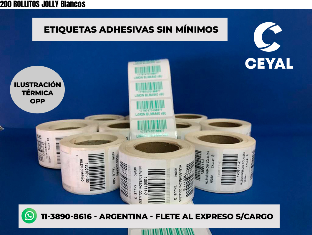 200 ROLLITOS JOLLY Blancos