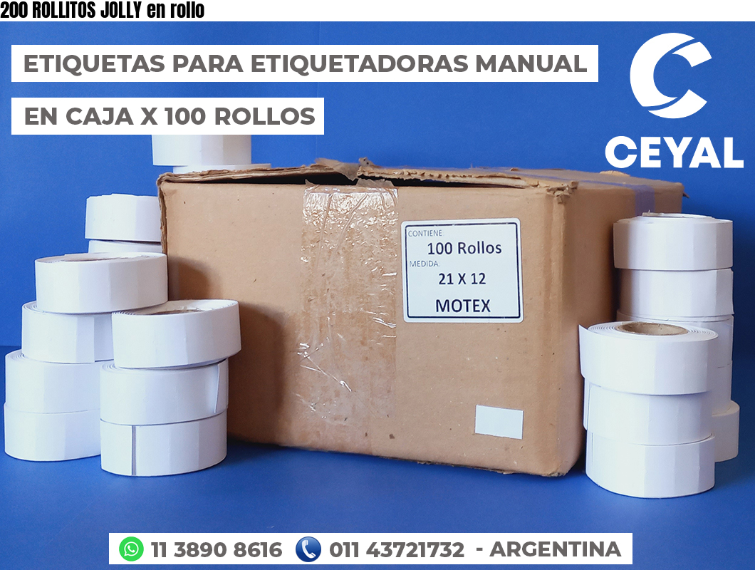 200 ROLLITOS JOLLY en rollo