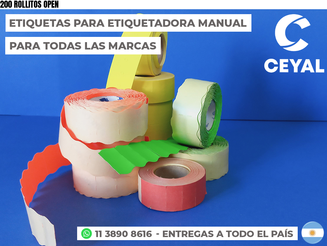 200 ROLLITOS OPEN