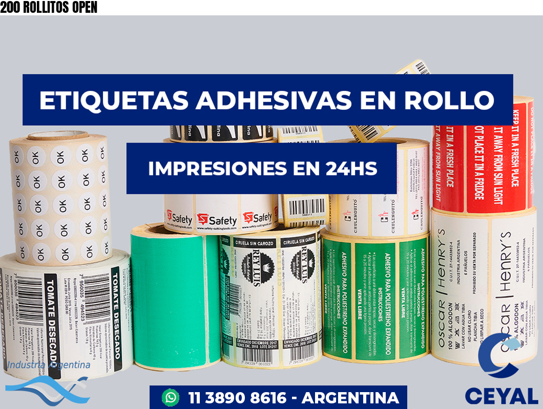 200 ROLLITOS OPEN