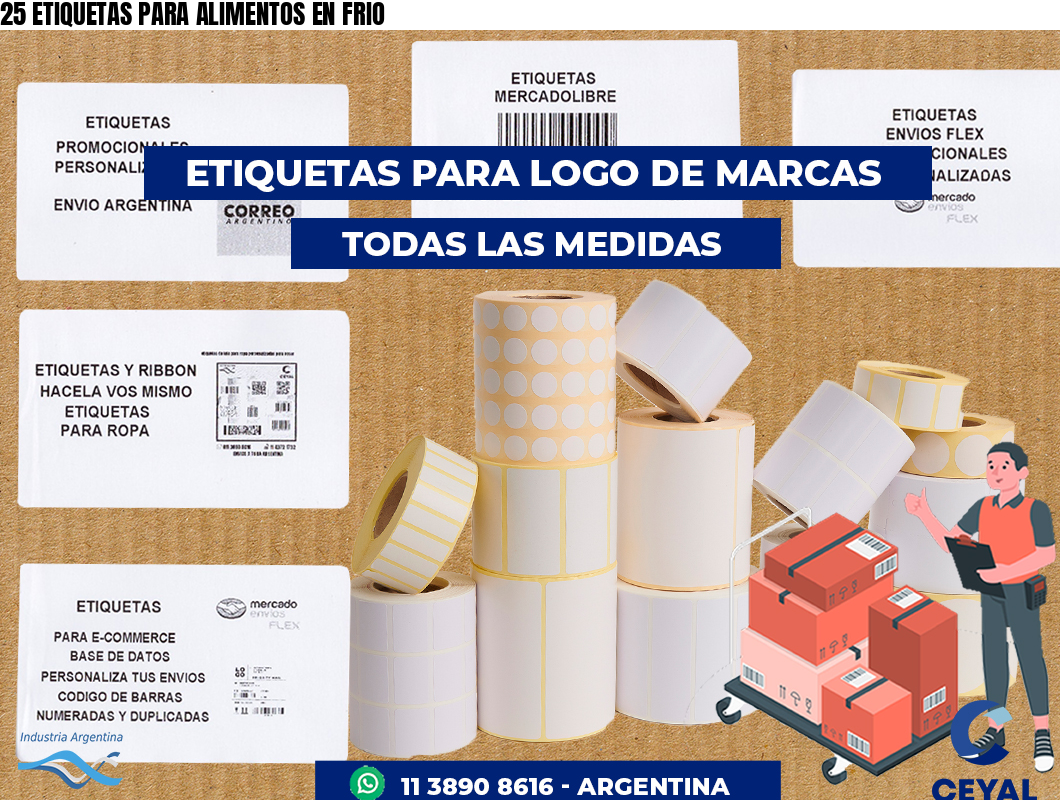 25 ETIQUETAS PARA ALIMENTOS EN FRIO