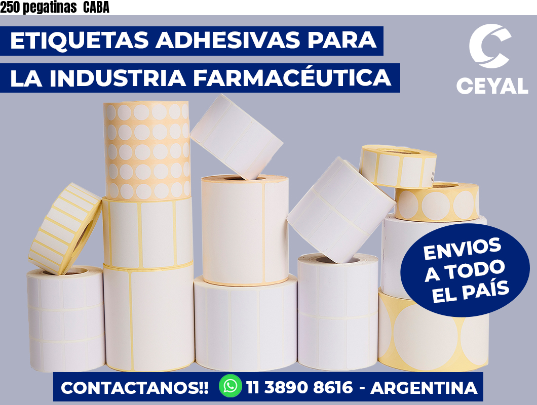 250 pegatinas  CABA