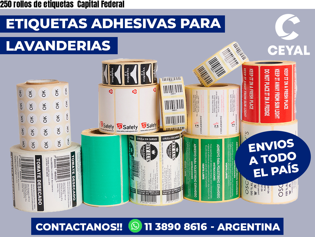 250 rollos de etiquetas  Capital Federal