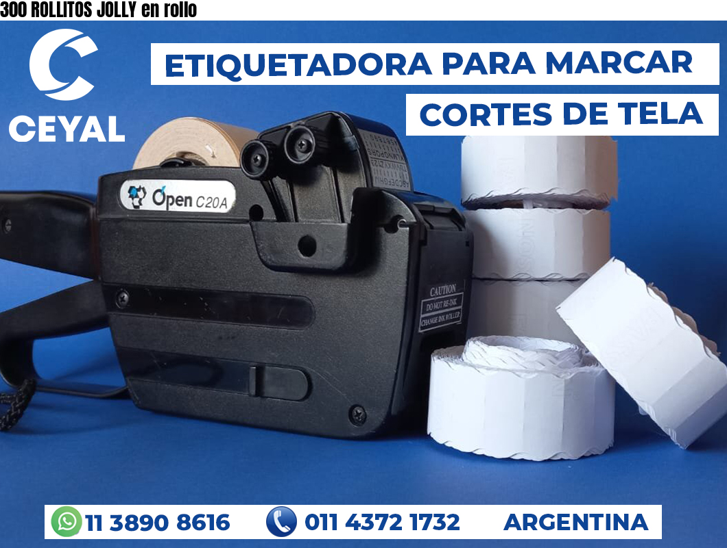 300 ROLLITOS JOLLY en rollo