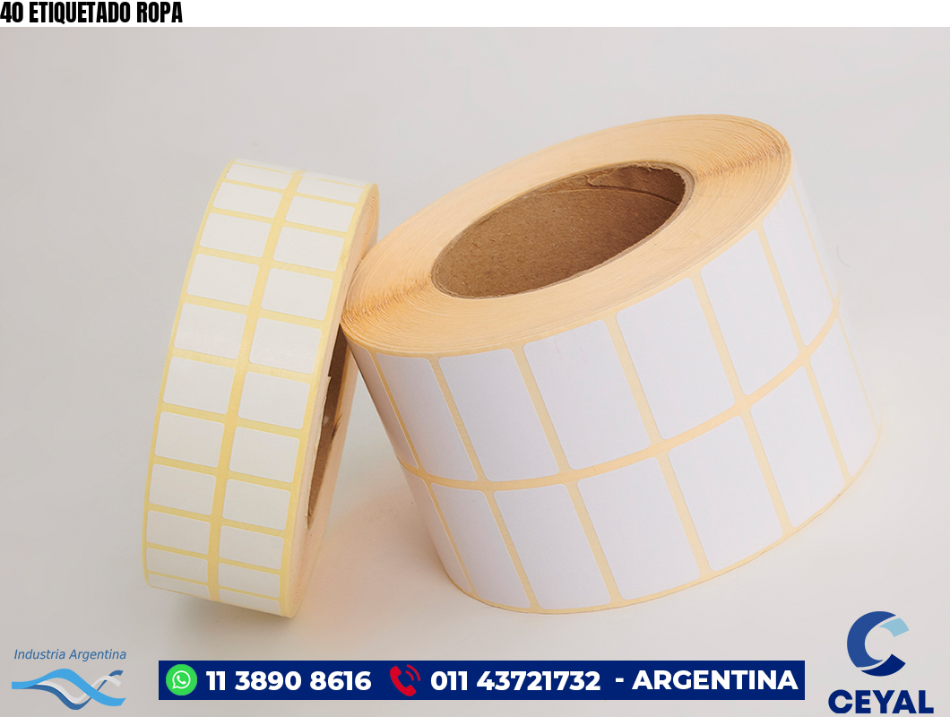 40 ETIQUETADO ROPA