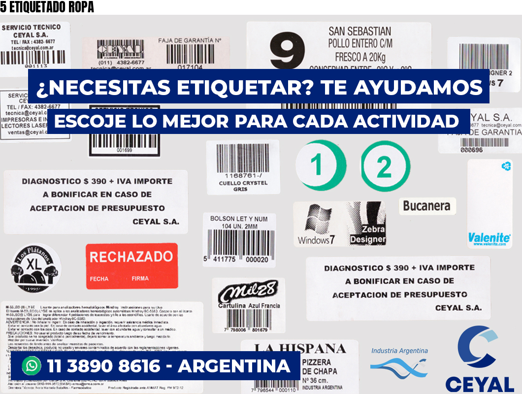 5 ETIQUETADO ROPA
