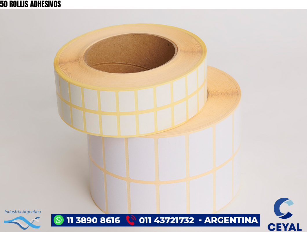 50 ROLLIS ADHESIVOS