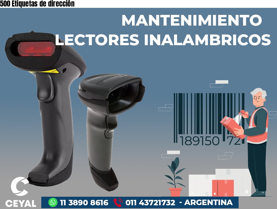 500 Etiquetas de dirección