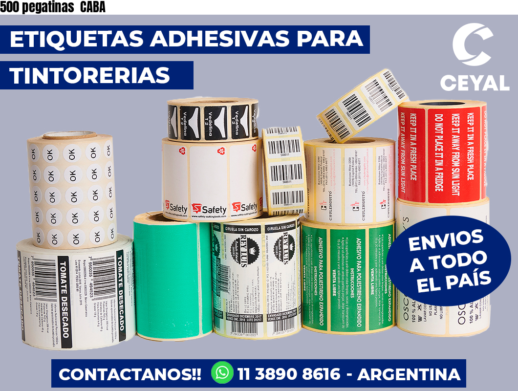 500 pegatinas  CABA