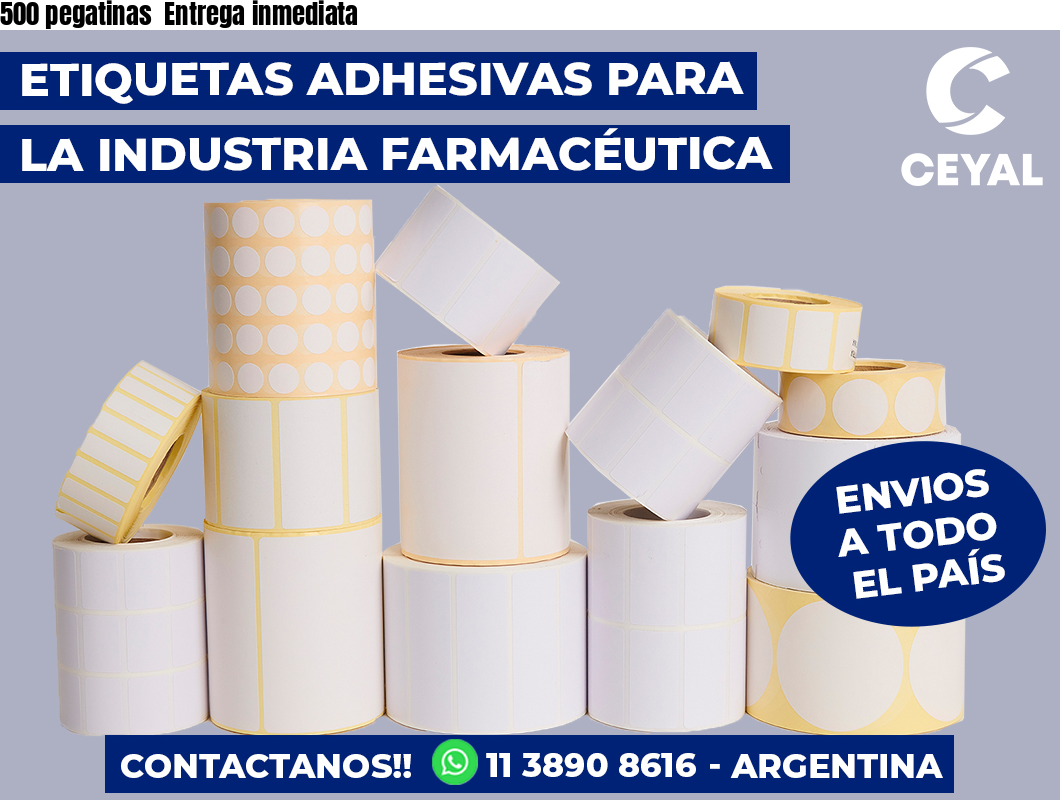 500 pegatinas Entrega inmediata