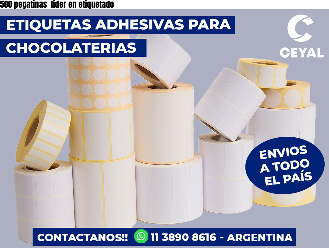500 pegatinas  líder en etiquetado
