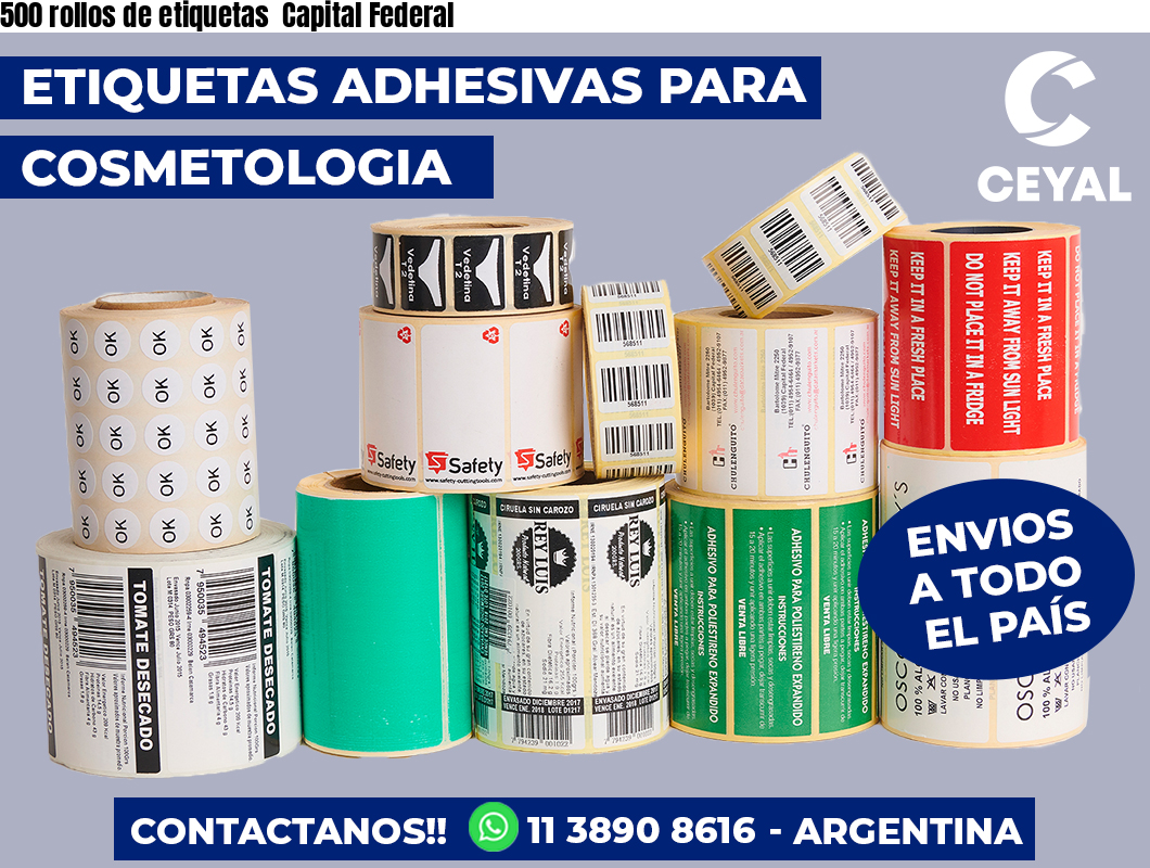 500 rollos de etiquetas  Capital Federal