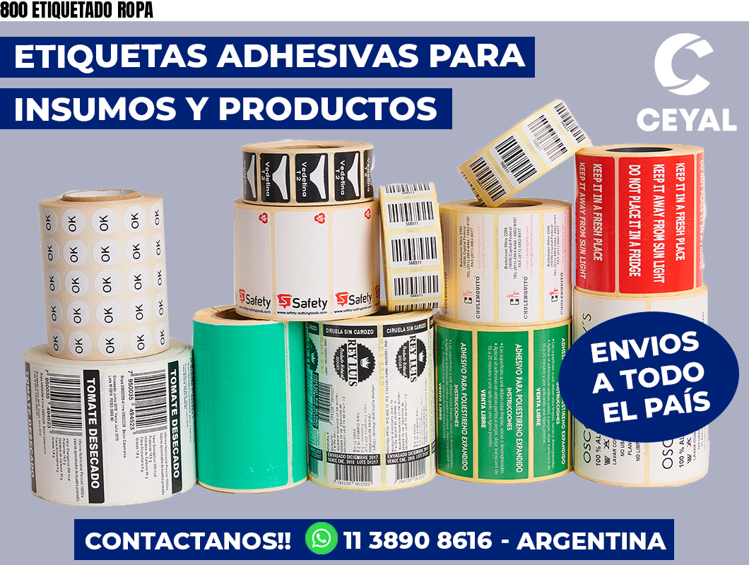 800 ETIQUETADO ROPA