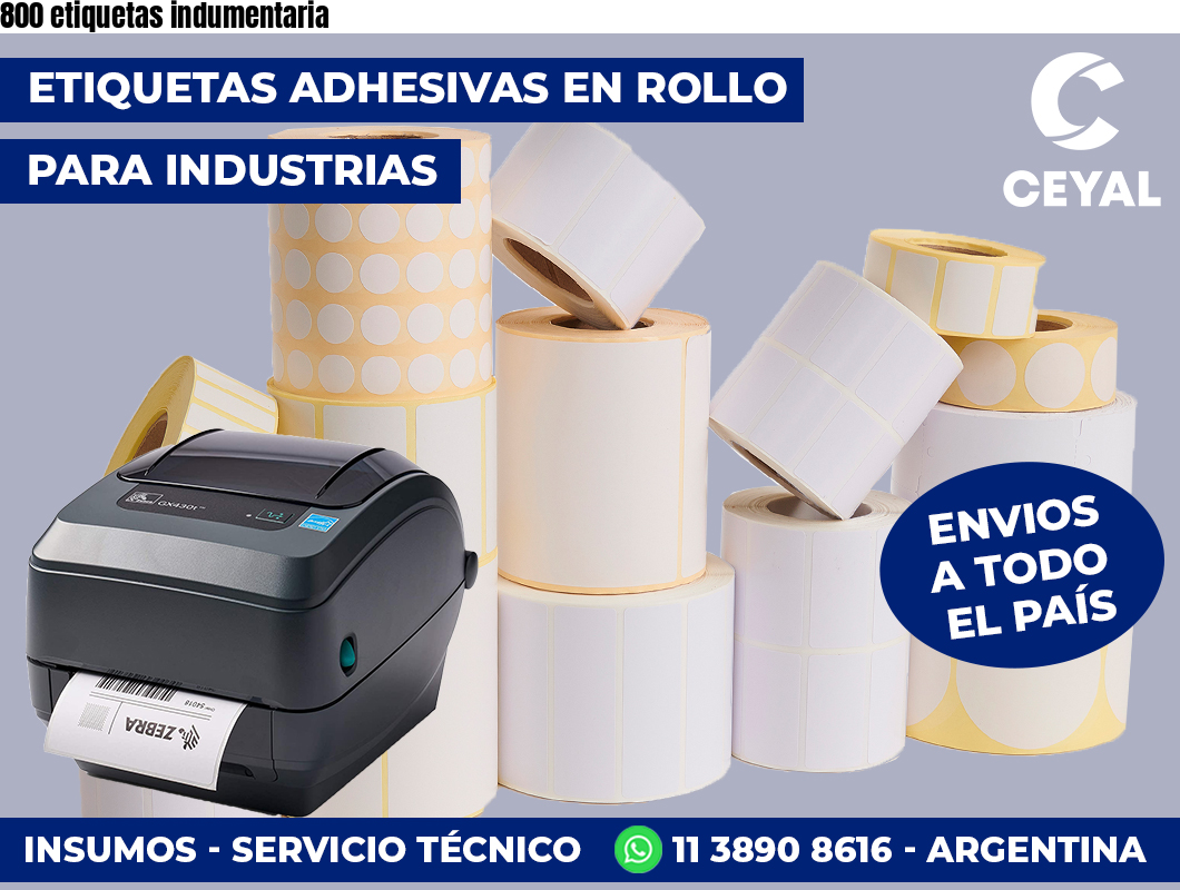 800 etiquetas indumentaria