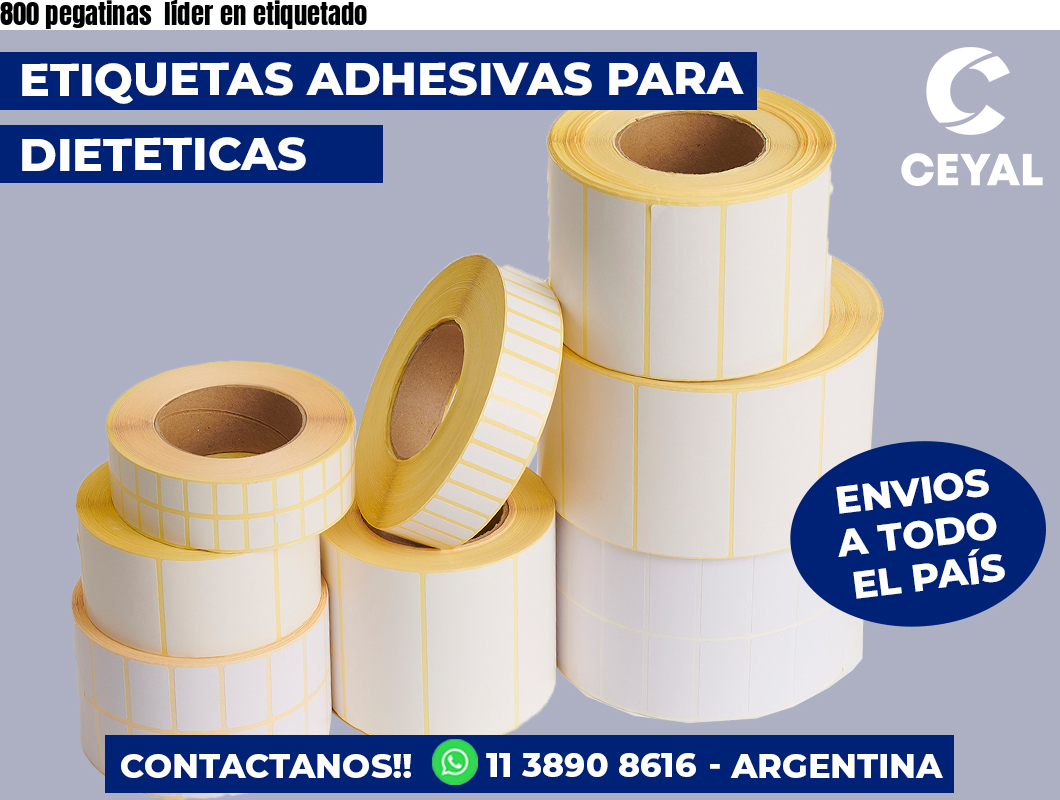 800 pegatinas  líder en etiquetado
