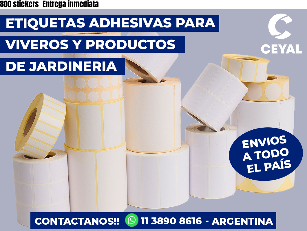 800 stickers Entrega inmediata