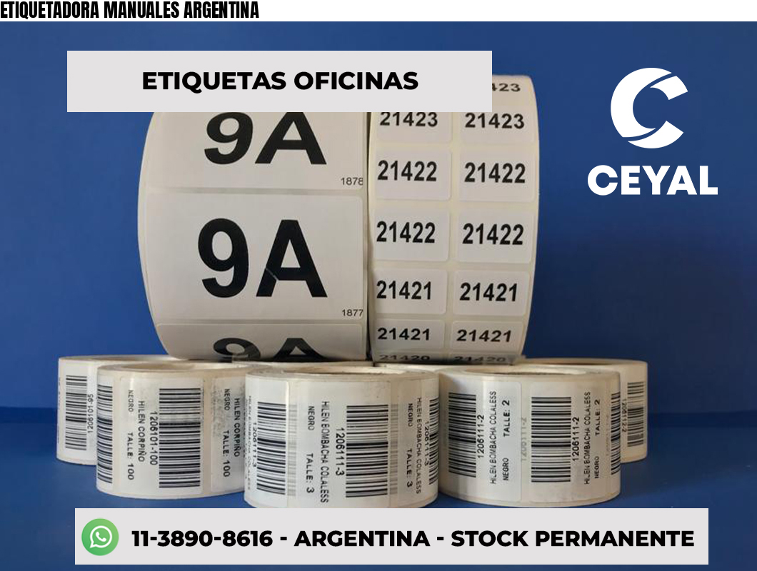 ETIQUETADORA MANUALES ARGENTINA