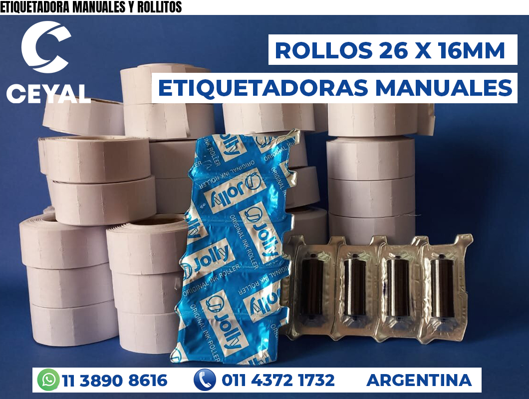 ETIQUETADORA MANUALES Y ROLLITOS