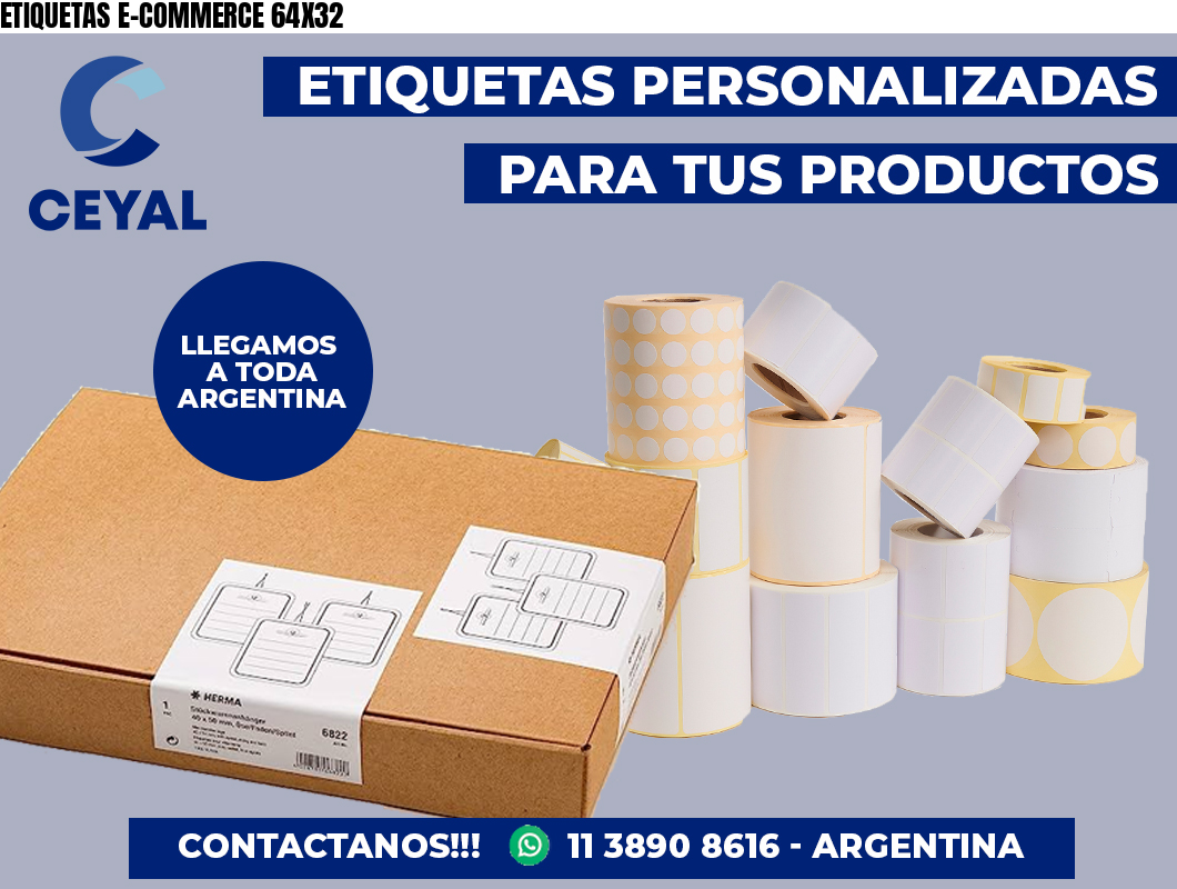 ETIQUETAS E-COMMERCE 64X32