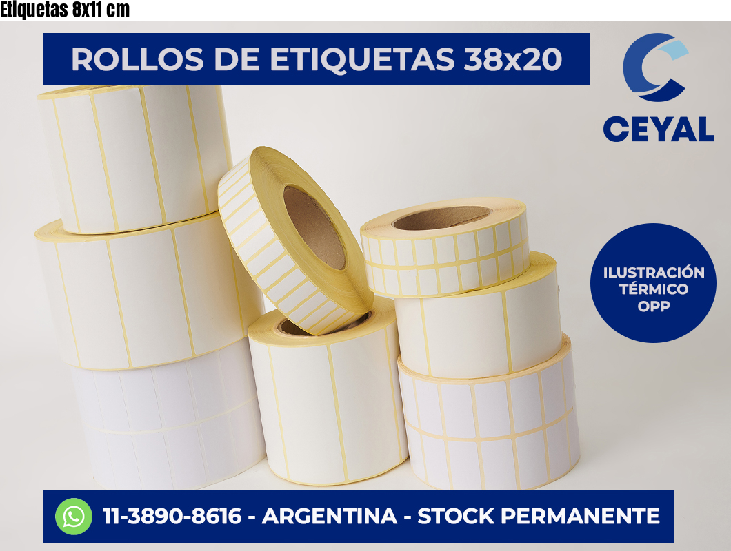 Etiquetas 8×11 cm