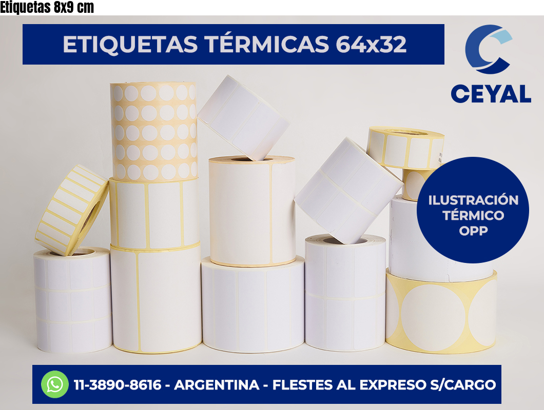 Etiquetas 8×9 cm