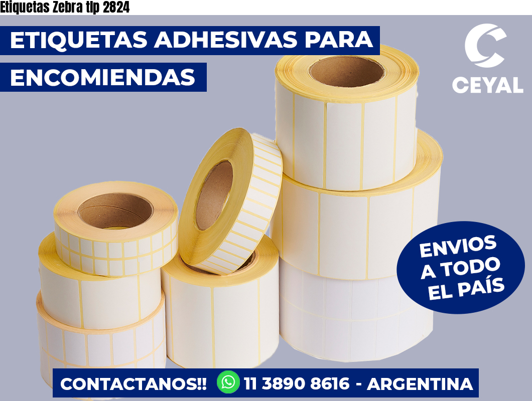 Etiquetas Zebra tlp 2824