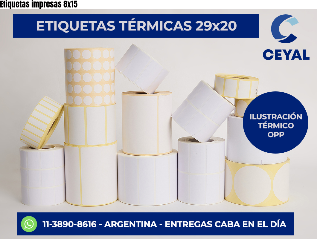 Etiquetas impresas 8×15